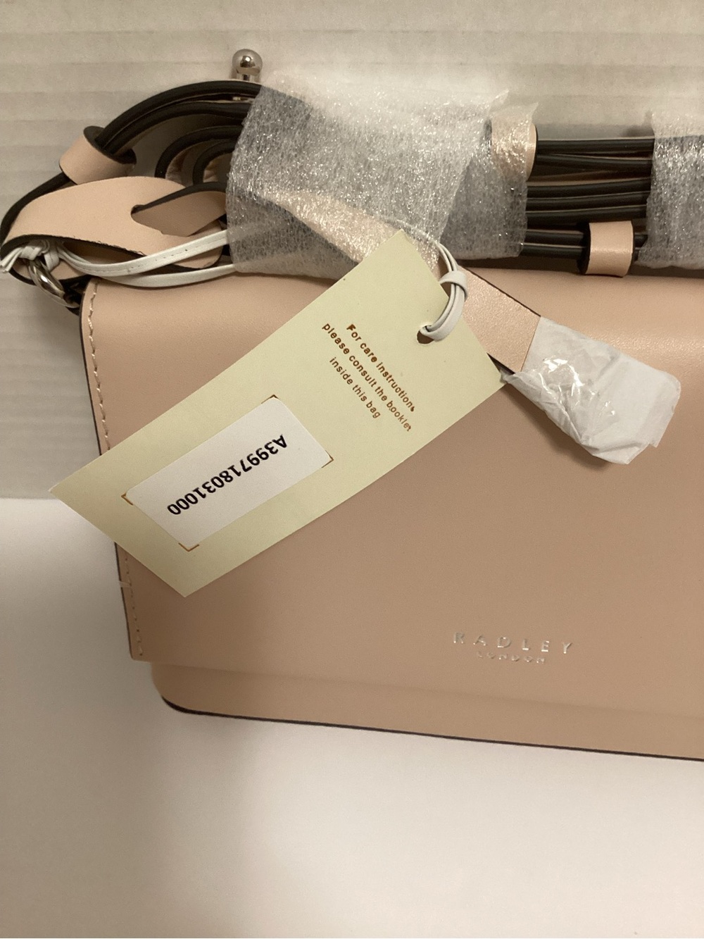RADLEY LONDON Blush Pink Leather Crossbody Bag NWT - Picture 14 of 16